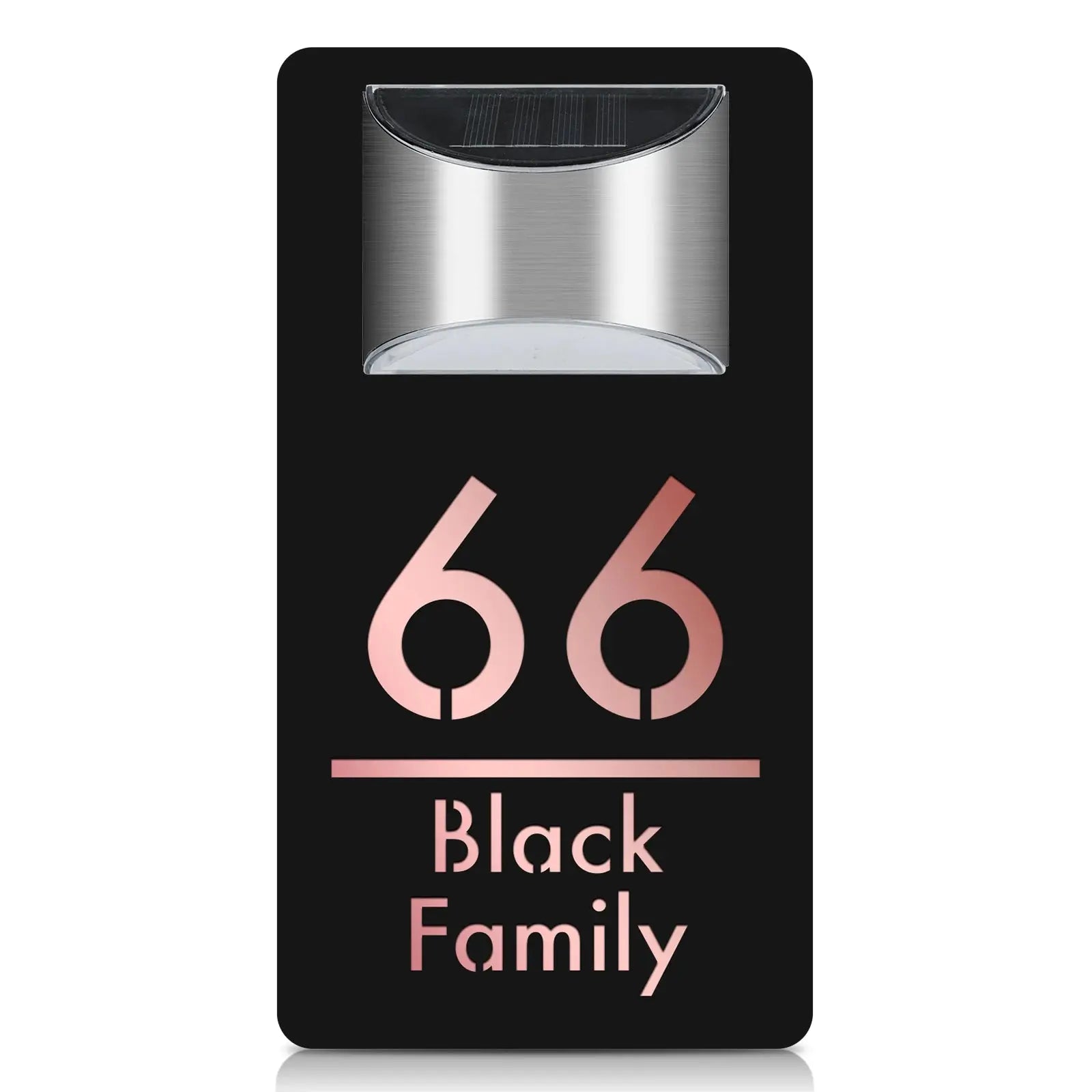 Entrance Sign for Home Led Solar Light Personalized Outdoor House Number Door Sign in Hebrew Solar Light Exterior House Number My Store