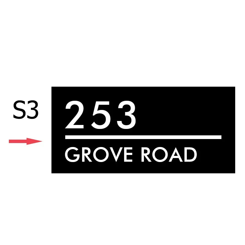 שלט כניסה מואר בתלת־ממד יוקרתי ובהתאמה אישית