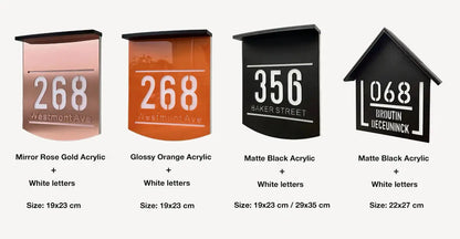 Custom House Number Solar Light Family Entrance Sign Acrylic Outdoor LED Solar Sign in Hebebrew Modern 3D Laser Cut Door Plate My Store