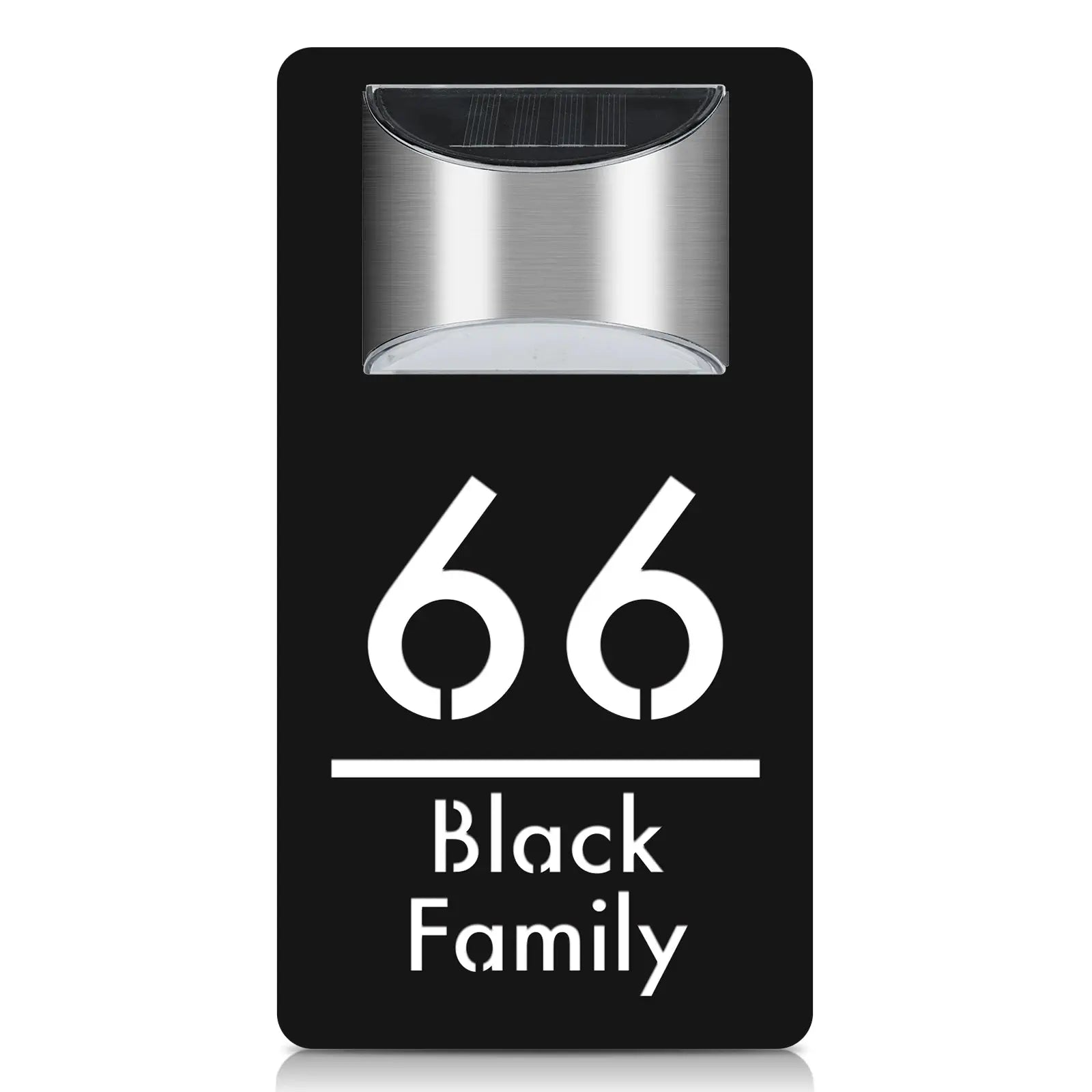 Entrance Sign for Home Led Solar Light Personalized Outdoor House Number Door Sign in Hebrew Solar Light Exterior House Number My Store