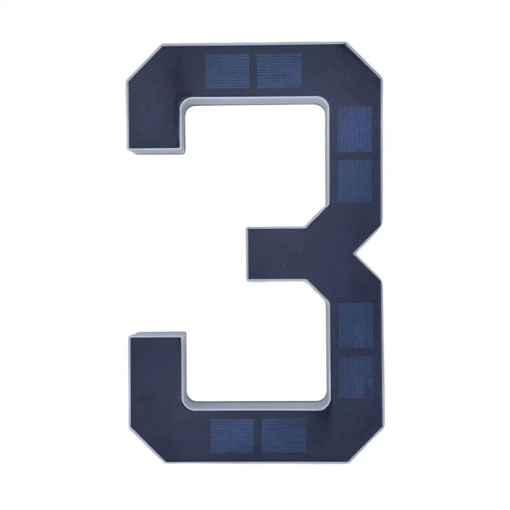 שלטי מספרים מוארים סולארים לכניסת הבית